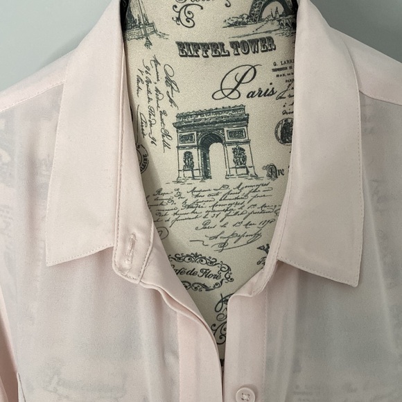 Reitmans Blush Pink Button Up Blouse (size medium) - Picture 4 of 7